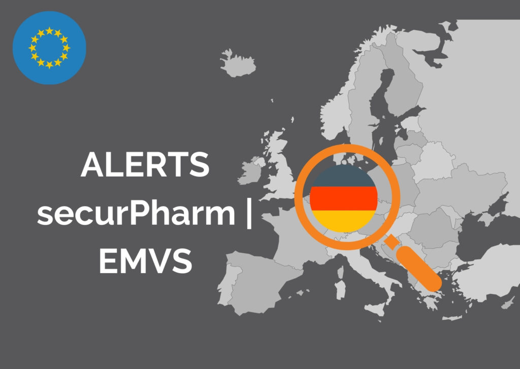 Alerts in securPharm, NMVS, EMVO